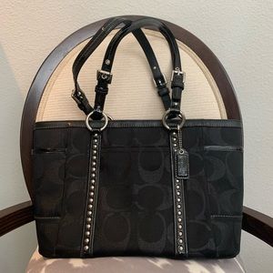 Black Coach Signature Tote